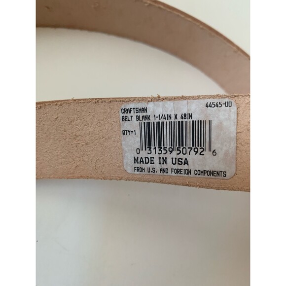 Tandy Leather 1-1/4" x 48" Craftsman Belt Blank 44545-00 - Picture 3 of 3
